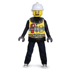 Disguise Lego Firefighter Classic Costume  Black/Yellow  Medium (7-8)