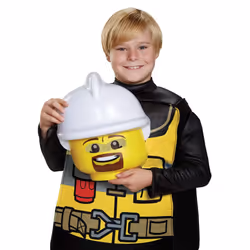 Disguise Lego Firefighter Classic Costume  Black/Yellow  Medium (7-8)
