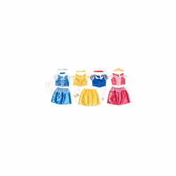 Disney Princess Dress Up Trunk, 21 Piece Amazon Exclusive Trunk Includes Aurora, Belle, Cinderella and Snow White Outfits, Accessories and Stickers,