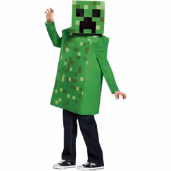 ) Minecraft Creeper Child Costume - L (10-12