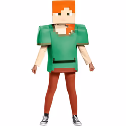 ) Alex Minecraft Costume for Girls - M (7-8