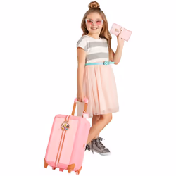 Disney Princess Style Collection Suitcase Travel Set, On-The-Go, 17 Pieces, 3 +