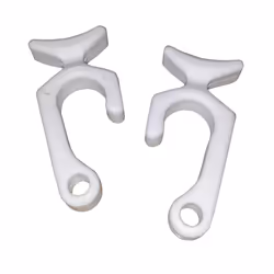 Taylor Made Products 1093 Rail Mount Boat Fender Line Clip (Pair) White