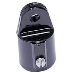 7/8"""" Round Black Nylon Bimini Top External Eye End - 1 Pair