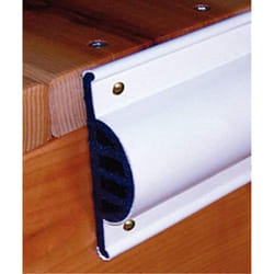 Taylor Made Commercial Grade Double Molded Dock Edging White Side Gard, 10' Coil ? Dock guard with heavy wall sections for greater protection ? Commer