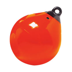 Taylor Made Products 61140 Tuff End Inflatable Vinyl Boat Buoy  Orange  9 inch Diameter
