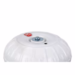 Taylor Made Products Dock Pro Inflatable Dock Boat Wheels - Corner Mount Dock Wheel  White (12"") - Cusions Boats  Protects Docks  Hot-Dippe