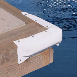 Taylor Made Products CB4.20 Perimeter Dock and Post Corner Bumper (Corner 4"" x 12""L) White