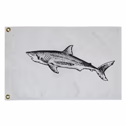 Taylor Made Products 3218  Fish Flag  Nylon  12 inch x 18 inch  Shark