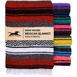 El Paso Designs Mexican Yoga Blanket  Colorful Falsa Serape  Park Blanket, Yoga Towel, Picnic, Beach Blanket, Patio Blanket,  ...