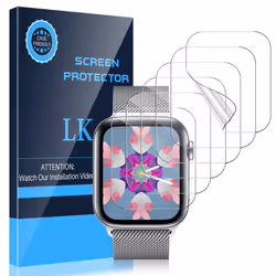LK [6 Pack] Screen Protector for Apple Watch 40mm SE/Series 4/5/6 and