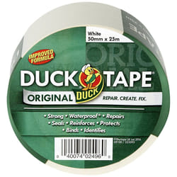 Tape Original White, Improved Formula High Strength Waterproof Gaffer and Duct Adhesive Cloth Repair Tape 50mm X 25m