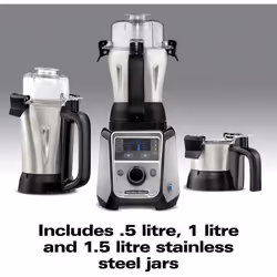 Hamilton Beach 58770-SAU Juicer Mixer Grinder, 1400 W, Stainless Steel