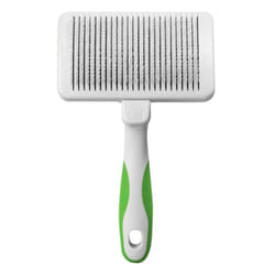 Andis 40160 Self-Cleaning Animal Slicker Brush - Grooming Brush for Pet Deshedding Fur - Reduces Shedding Up to 90%  Removes Tangles  Dirt & Loose Hai