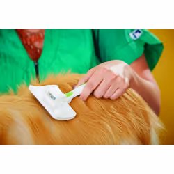 Andis 40160 Self-Cleaning Animal Slicker Brush - Grooming Brush for Pet Deshedding Fur - Reduces Shedding Up to 90%  Removes Tangles  Dirt & Loose Hai