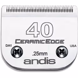 Andis - 64265 Ceramic Edge Detachable Pet Clipper Blade - Comprised of Carbon-Infused Steel Exclusive Hardening Process - f ...