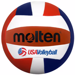 Molten Mini Volleyball (Red/White/Blue  5-Inch Diameter)
