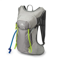 High Sierra Hydrahike 2.0 Hydration Backpack with 2L Reservoir  for Hiking  Biking  Camping  Traveling  Silver  8L