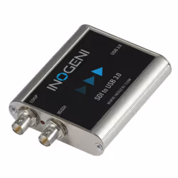 INOGENI SDI2USB3, Active video converter, Black, Silver, 480p, 576p, 720p, 1080p, NTSC, PAL, 148.5 MHz, 2.0 channels