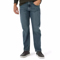 Wrangler Mens Free-to-Stretch Relaxed Fit Jean grey Tint 32W x 32L