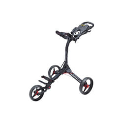 Bag Boy BB71601 Compact 3 Push Cart- Matte Black & Red