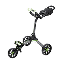 Bag Boy Nitron 3 Wheel Golf Push Cart  Easy 1 Step Open and Fold  Scorecard Console  Beverage Holder  Mobile Device Holder  Handle Mounted Parking Bra