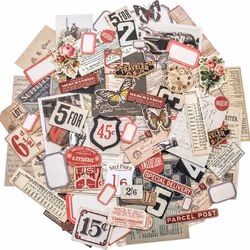 Idea-Ology Ephemera Pack 111/Pkg-Snippets Tiny Die-Cuts