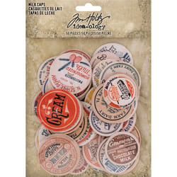 Idea-Ology Chipboard Milk Caps 50/Pkg-Assorted Sizes