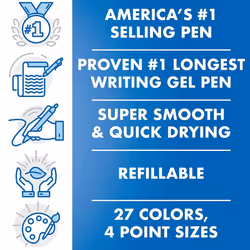 PIL31003 Pilot G2-5 Retractable gel rollerball  Extra fine  Blue  12 pack