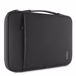 Slim Protective Sleeve with Carry Handle and Zipped Storage for Chromebooks, Netbooks and Laptops Upto 11 inch - Black