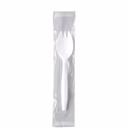 Solo MOW6-0007, Disposable spork, Polypropylene, White, 233.7 mm, 187.3 mm, 403.2 mm