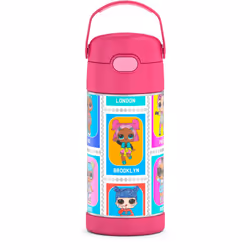 THERMOS FUNTAINER Water Bottle with Straw - 12 Ounce L.O.L Surprise - Kids Stainless Steel Vacuum Insulated Water Bottle with ...