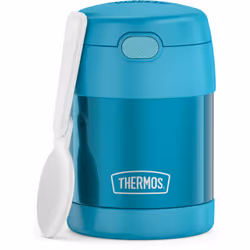 THERMOS FUNTAINER 10 Ounce Stainless Steel Vacuum Insulated Kids Food Jar with Spoon Teal