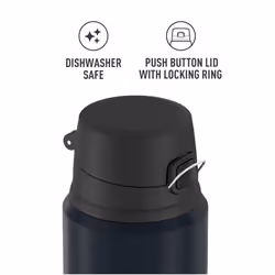 THERMOS Stainless King VacuumInsulated Drink Bottle  24 Ounce  Midnight Blue