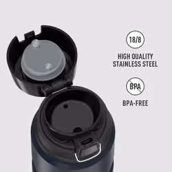 THERMOS Stainless King VacuumInsulated Drink Bottle  24 Ounce  Midnight Blue
