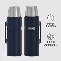 THERMOS Stainless King VacuumInsulated Beverage Bottle  68 Ounce  Midnight Blue