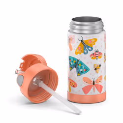 THERMOS FUNTAINER F4101 Stainless Steel Kids Bottle 12 Ounce Butterfly