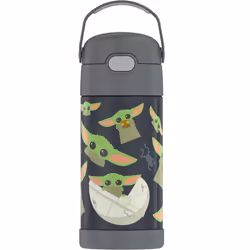 Star Wars 819370 12 oz The Mandalorian the Child Grogu Thermos Funtainer Bottle