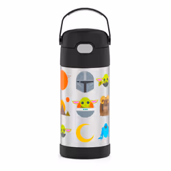 Star Wars 819370 12 oz The Mandalorian the Child Grogu Thermos Funtainer Bottle