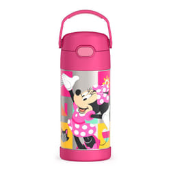 THERMOS FUNTAINER Water Bottle with Straw  12 Ounce  Preschool Minnie  Kids Stainless Steel Vacuum Insulated Water Bottle with