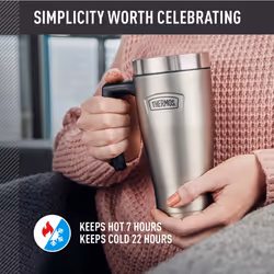 THERMOS ICON SERIES  Stainless Steel Mug  Sandstone  16 oz