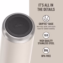 THERMOS ICON SERIES Stainless Steel Water Bottle with Spout - 24 Ounce  Sandstone - Vacuum Insulated Water Bottle with Lid