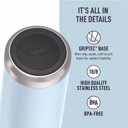 THERMOS ICON SERIES Stainless Steel Water Bottle with Spout - 24 Ounce  Glacier - Vacuum Insulated Water Bottle with Lid