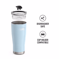 THERMOS ICON SERIES Stainless Steel Cold Tumbler with Slide Lock  24 Ounce  Glacier