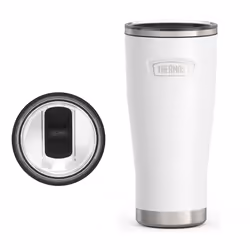 THERMOS ICON SERIES Stainless Steel Cold Tumbler with Slide Lock  24 Ounce  Snow