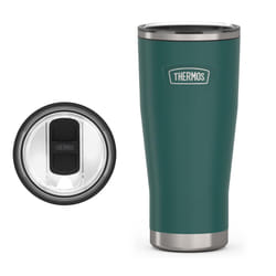 THERMOS ICON SERIES Stainless Steel Cold Tumbler with Slide Lock  24 Ounce  Spruce