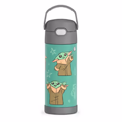 THERMOS 410mL Stainless Steel Licensed FUNtainer Bottle  The Mandalorian  14 oz
