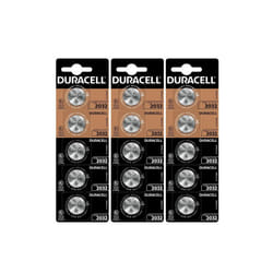 15 x Duracell Cr 2032 (3 Blister Packs of 5 Batteries) 15 Batteries (DL/CR2032)
