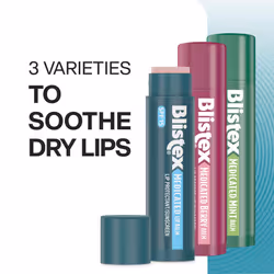 Blistex Medicated Balm Lip Protectant Lip Moisturizer SPF 15 Classic  Mint  Berry 3 Count