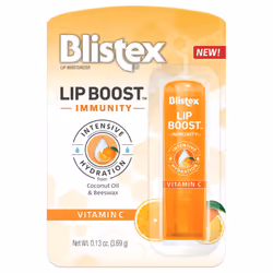 Blistex Lip Boost Immunity  Lip Balm  Intensive Hydration  Vitamin C  Coconut Oil & Beeswax  Moisturizer (Pack of 2)